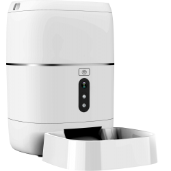 Comedero automático para perros ideal para razas pequeñas, con video cámara.